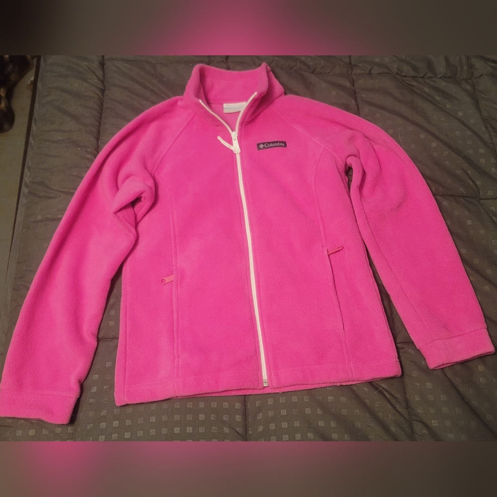 Columbia Fleece Jacket Girls 10/12 Medium